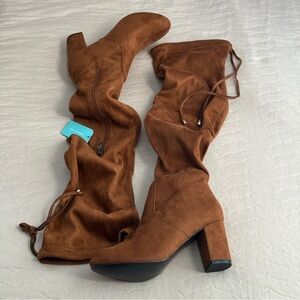 Vepose Thigh High Over The Knee Boots Suede Long Boot With Inner Zipper Size 7